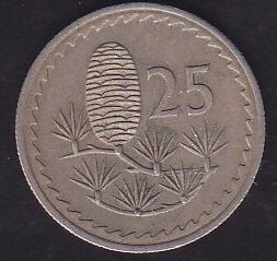 Kıbrıs 25 Mils 1972