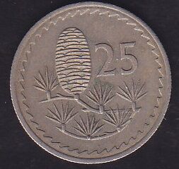 Kıbrıs 25 Mils 1972