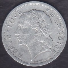 Fransa 5 Frank 1945
