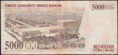 7.Emisyon 5 000 000 Lira F61 775836 Çok Temiz