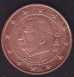 Avrupa 5 Euro Cent 2010 Belçika