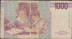 İtalya 1000 Lire 1990 Temiz Pick 114a