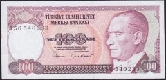 7.Emisyon 1.Tertip 100 Lira A56 540233 Çilaltı Çil