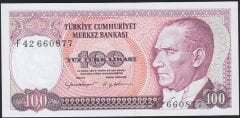 7.Emisyon 2.Tertip 100 Lira F42 660877 Çilaltı Çil
