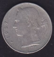 Belçika 1 Frank 1957