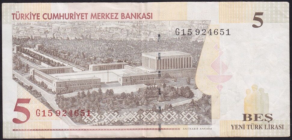 8.Emisyon 5 YTL G15 924651 Çok Temiz+