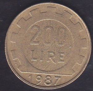 İtalya 200 Lire 1987