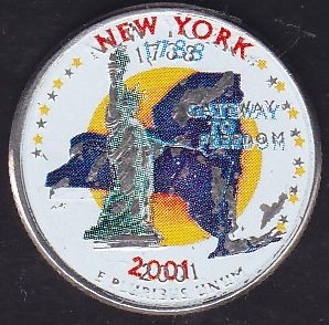 Amerika Çeyrek Dolar 2001 P Hatıra New York