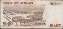 7.Emisyon 5 000 000 Lira F59 044271 Çok Temiz