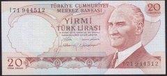 6.EMİSYON 4.TERTİP 20 LİRA I71 944512 ÇİL