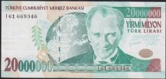 7.EMİSYON 20 000 000 LİRA I61 669346 ÇÇT