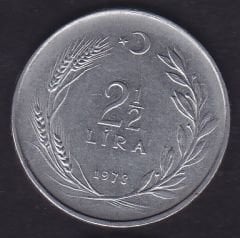 1978 Yılı 2.5 Lira Ters