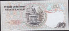 6.Emisyon 2.Tertip 50 Lira J05 289498 Çil