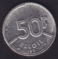 Belçika 50 Frank 1990