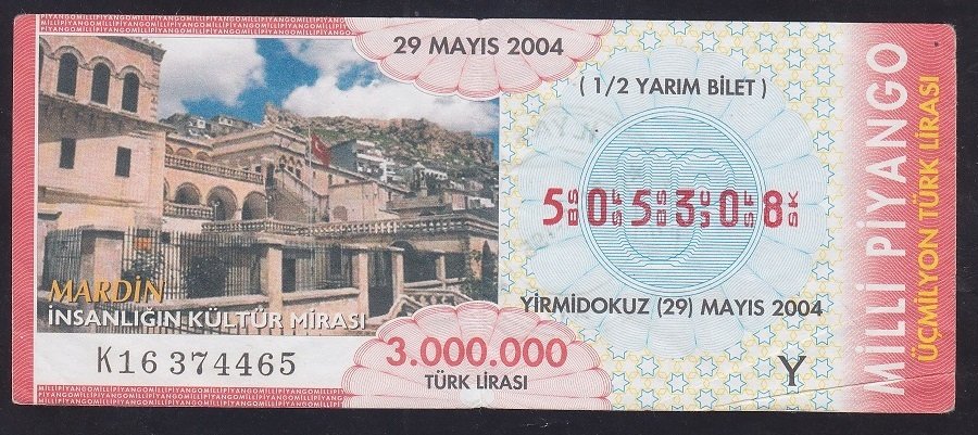 2004 29 MAYIS YARIM BİLET