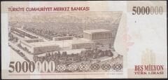 7.Emisyon 5.000.000 Lira F46 461087 Çok Temiz+