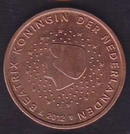 Avrupa 5 Euro Cent 2012 Hollanda