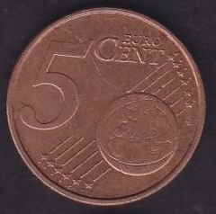 Avrupa 5 Euro Cent 2012 Hollanda