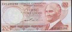 6.Emisyon 2.Tertip 20 Lira E27 075192 Çil