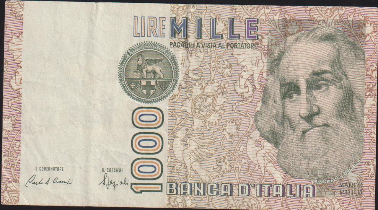 İtalya 1000 Lire 1982 Çok Temiz+ Pick 109b