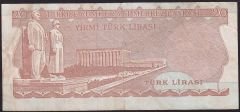 6.Emisyon 4.Tertip 20 Lira I60 497840 Çok Temiz