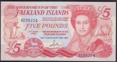 FALKLAND İSLAND 5 POUNDS 1983 ÇİLALTI
