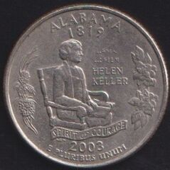 Amerika Çeyrek Dolar 2003 D Hatıra Alabama
