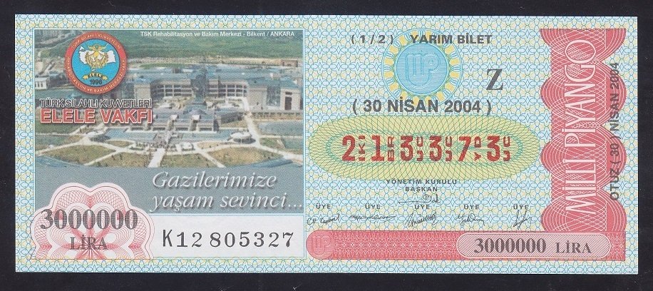 2004 30 NİSAN YARIM BİLET