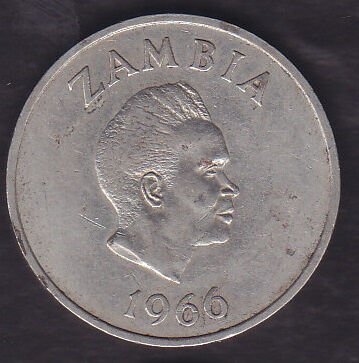 Zambia 2 Şiling 1966