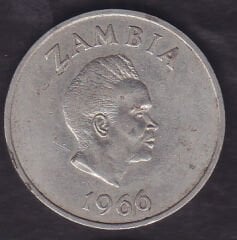 Zambia 2 Şiling 1966