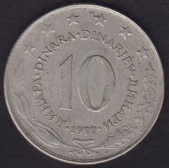 Yugoslavya 10 Dinar 1977