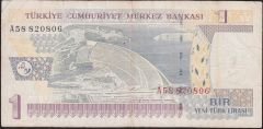 8.Emisyon 1 YTL A58 820806 Çok Temiz