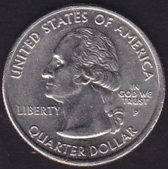 Amerika Çeyrek Dolar 2007 P Hatıra Wyoming