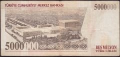 7.Emisyon 5 000 000 Lira F57 339402 Çok Temiz