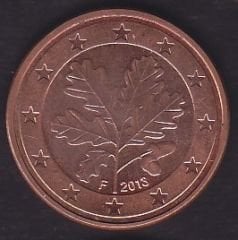 Avrupa 5 Euro Cent 2013 F Almanya