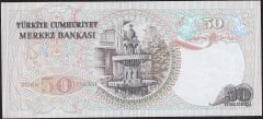 6.Emisyon 2.Tertip 50 Lira J03 339599 Çilaltı