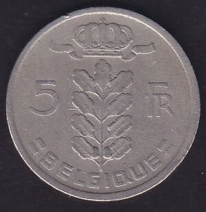 Belçika 5 Frank 1949