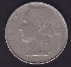 Belçika 5 Frank 1949