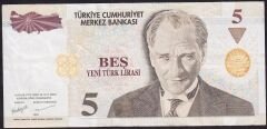 8.Emisyon 5 YTL F19 196629 Çok Temiz