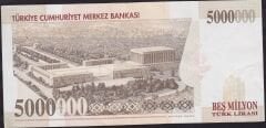 7.Emisyon 5.000.000 Lira F42 503929 Çok Çok Temiz+