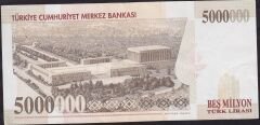 7.Emisyon 5000000 Lira F42 503929 Çok Çok Temiz+