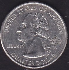 Amerika Çeyrek Dolar 2000 D Hatıra South Carolina
