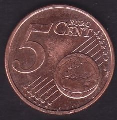 Avrupa 5 Euro Cent 2013 Hollanda