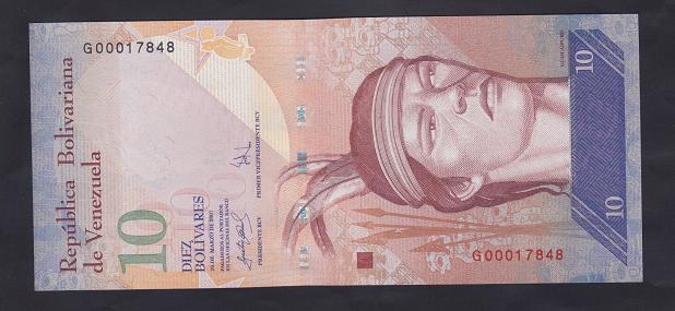 VENEZUELA 10 BOLİVARES 2007 ÇİL
