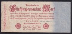 ALMANYA 500000 MARK 1923 ÇOK TEMİZ