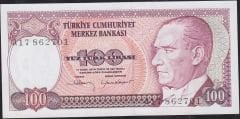 7.Emisyon 1.Tertip 100 Lira A17 862701 Çil