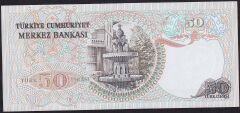 6.Emisyon 2.Tertip 50 Lira J01 185291 Çil