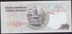 6.Emisyon 2.Tertip 50 Lira J01 185291 Çil