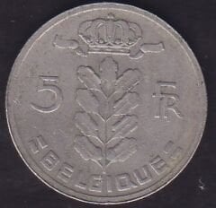 Belçika 5 Frank 1965