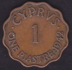 Kıbrıs 1 Piastre 1942